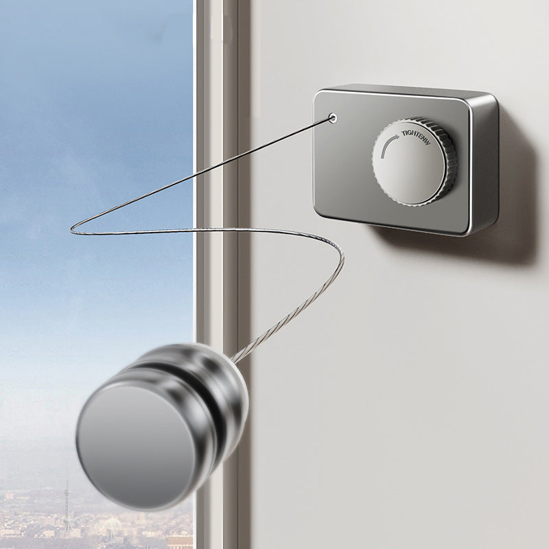Telescopic stainless steel wall-mounted clothesline | Stornfield
