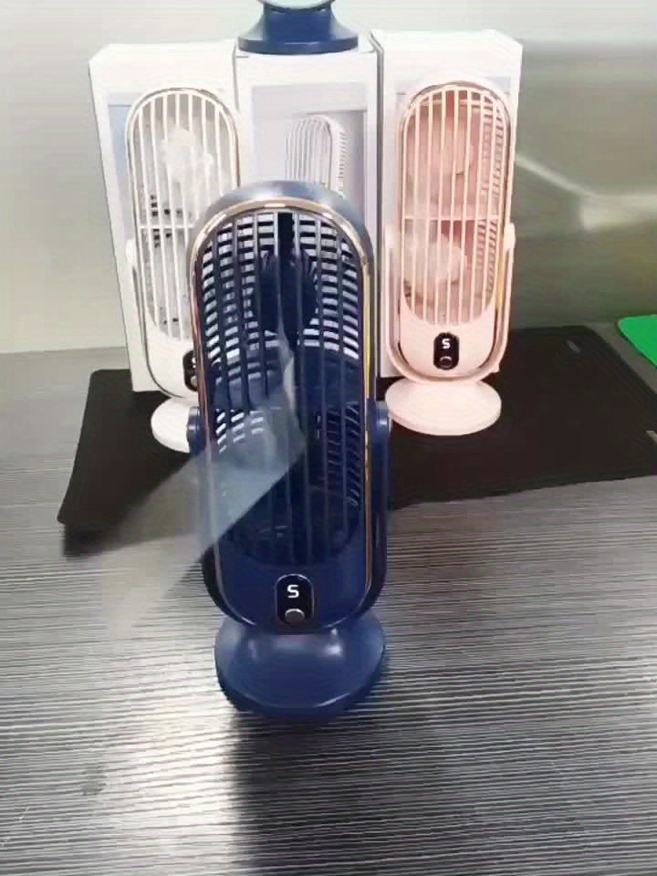 Portable Air Conditioner Fan - Large Battery, Dual Motor, 5-Speed Air Cooler with 720° Surround Air Blower - Ideal for Office, Camping, Outdoor RV, USB Fan - Great Gift for Thanksgiving, Halloween, Christmas | Stornfield
