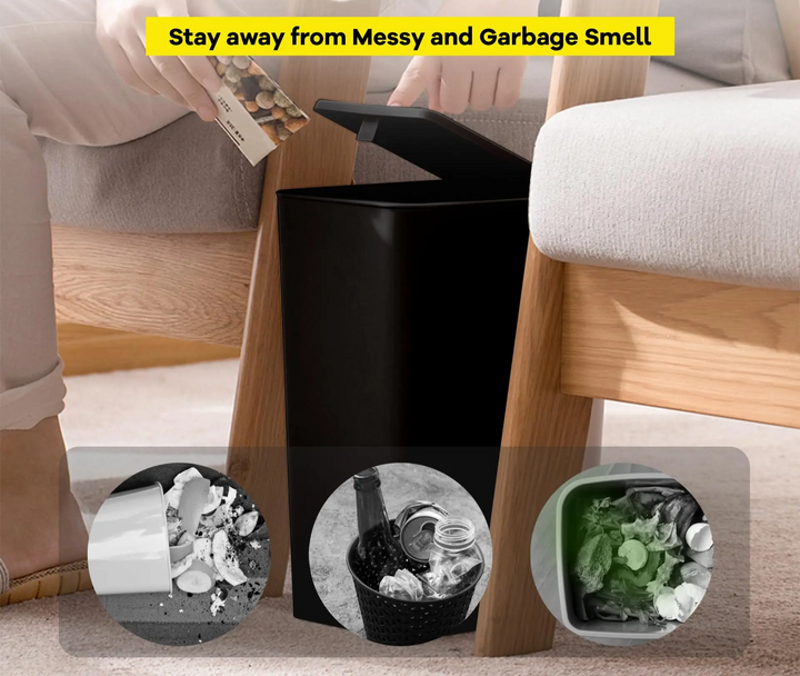 EcoPress 10L Bathroom Trash Can Stornfield