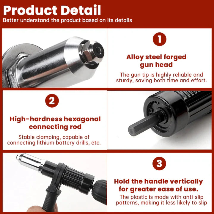 Nail Plier Adapter for Battery Drill – SpeedRivet | Stornfield