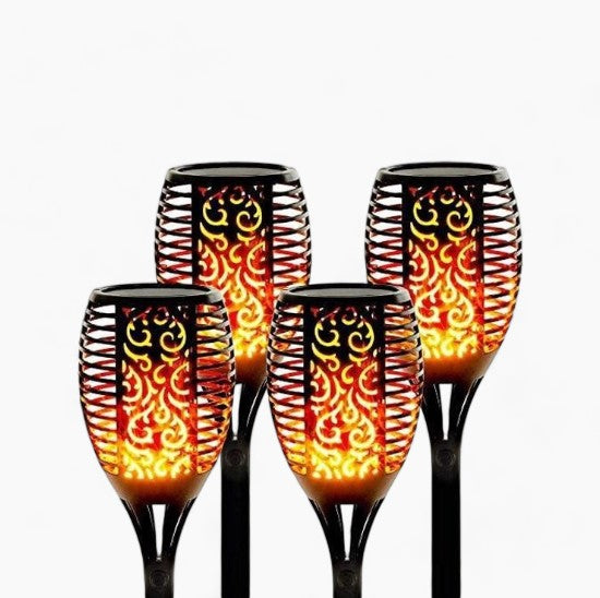 Solar powered waterproof LED garden torch | Stornfield