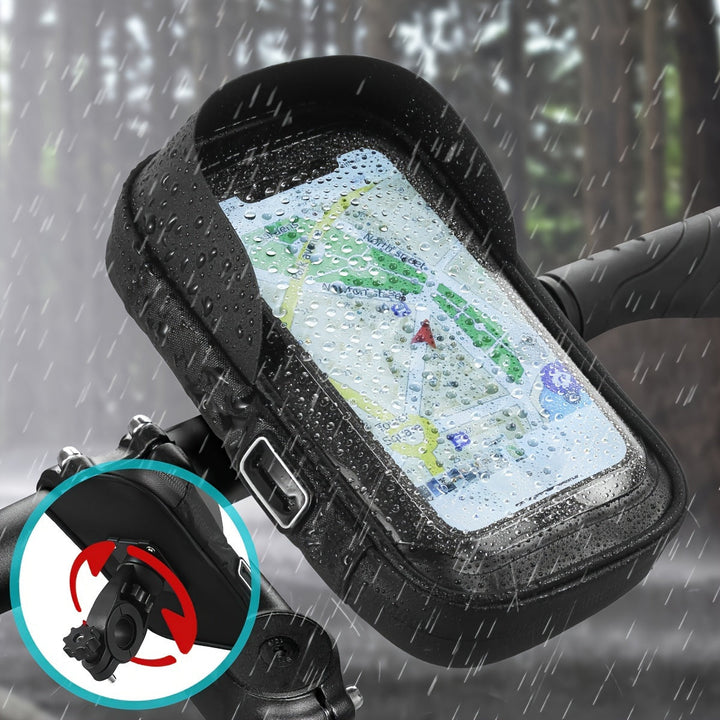 Waterproof Phone Holder for Bicycle and Motorcycle – 360° Rotatable and Suitable for 4.5–6.4 inch | Stornfield