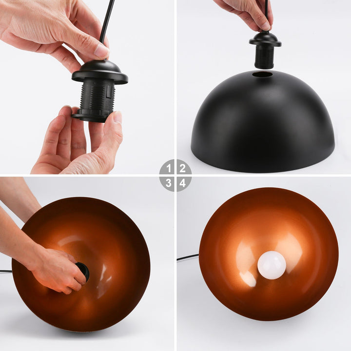 Retro Metal Lampshade 2 Pieces | Stornfield