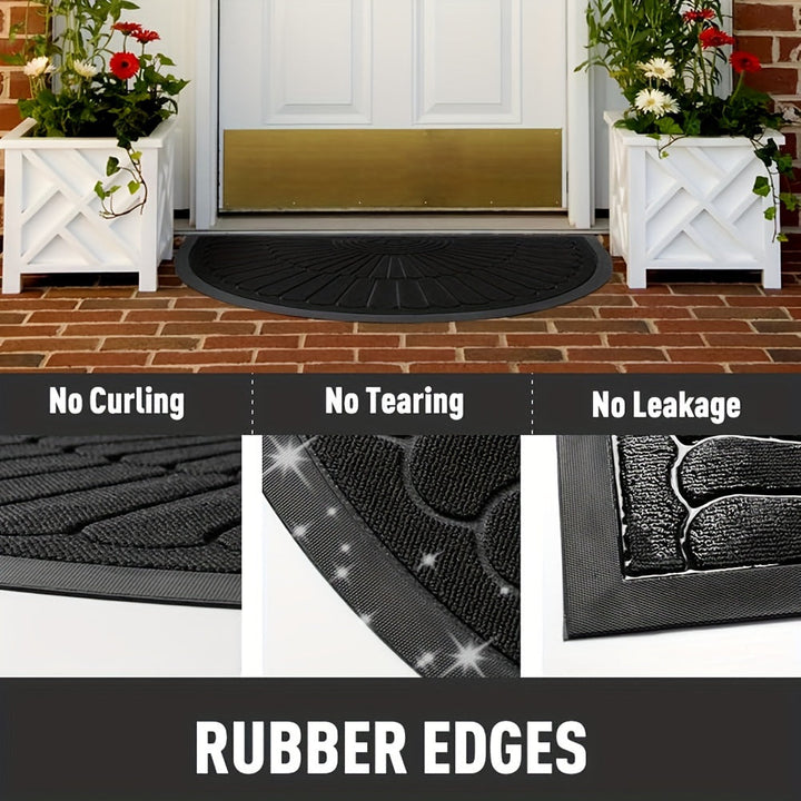 Semi-Round Rubber Mat – Durable and Slip-Resistant for Indoor and Outdoor | Stornfield