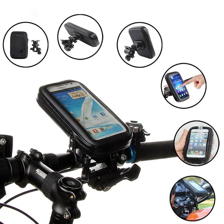 RideCharge Pro – Waterproof Phone Holder with USB and 15W Wireless Charging for Bicycle and E-Bike | Stornfield