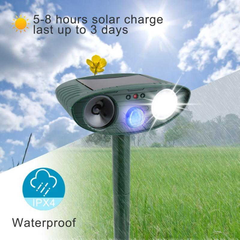 Stornfield | Solar-Powered Ultrasonic Deer Repeller - Effective Deer Deterrent for Gardens & Yards in 48 Hours