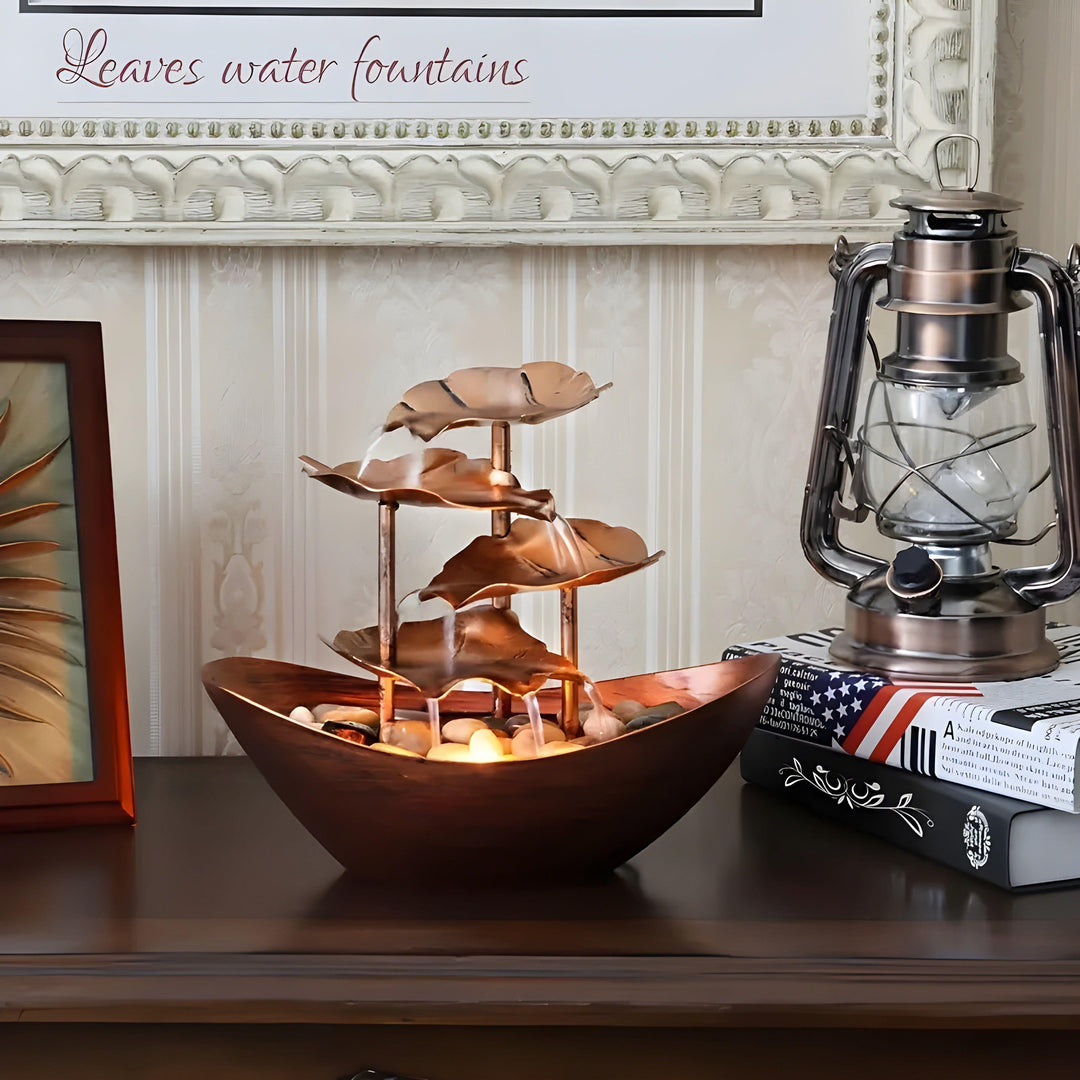 Stornfield LED Leaf-Inspired Decorative Fountain