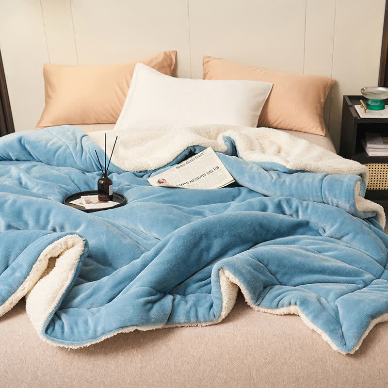 Stornfield | Couverture en velours épais double face en cube