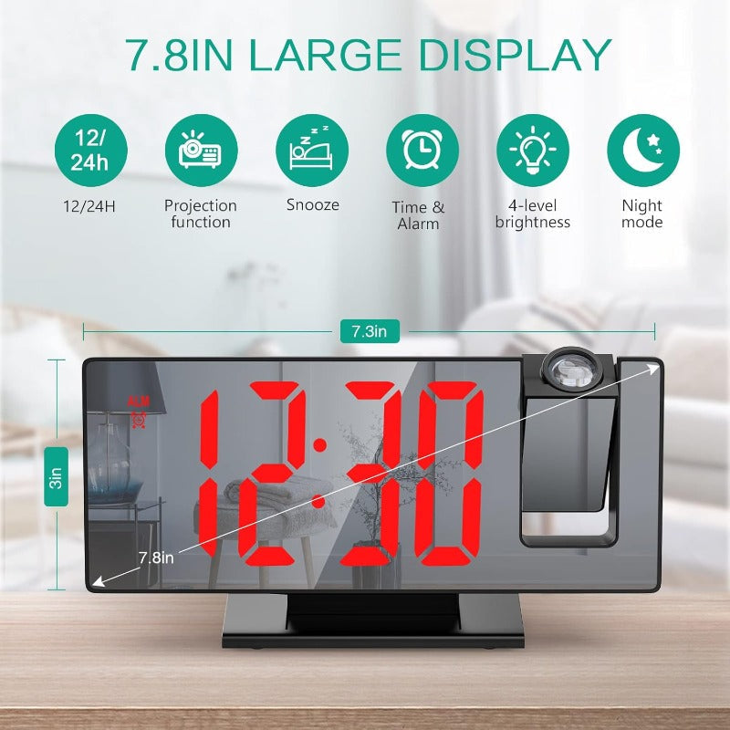 Rotating Ceiling Projection Clock Stornfield