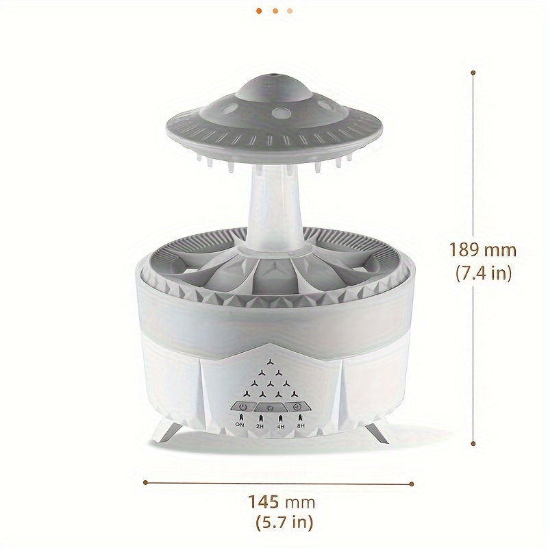 Stornfield | Relaxing Raindrop Aromatherapy Essential Oil Diffuser - LED Light & Humidifier