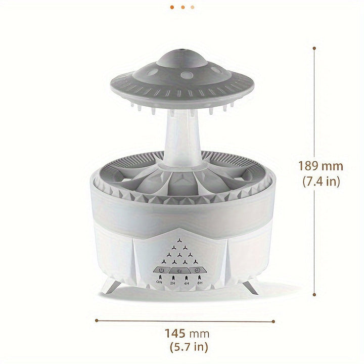 Stornfield | Relaxing Raindrop Aromatherapy Essential Oil Diffuser - LED Light & Humidifier