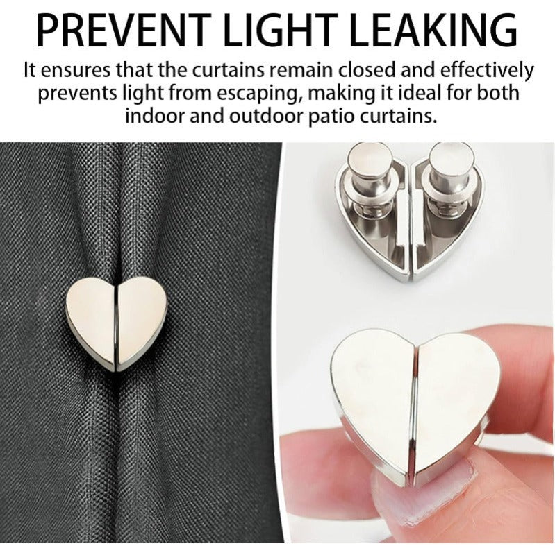 Heart-Shaped Magnetic Curtain Tiebacks Stornfield