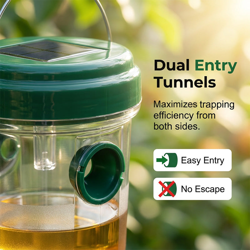 Solar powered wasp trap with LED lure | Stornfield