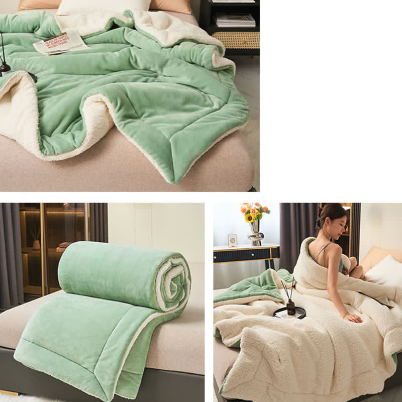 Stornfield | Couverture en velours épais double face en cube