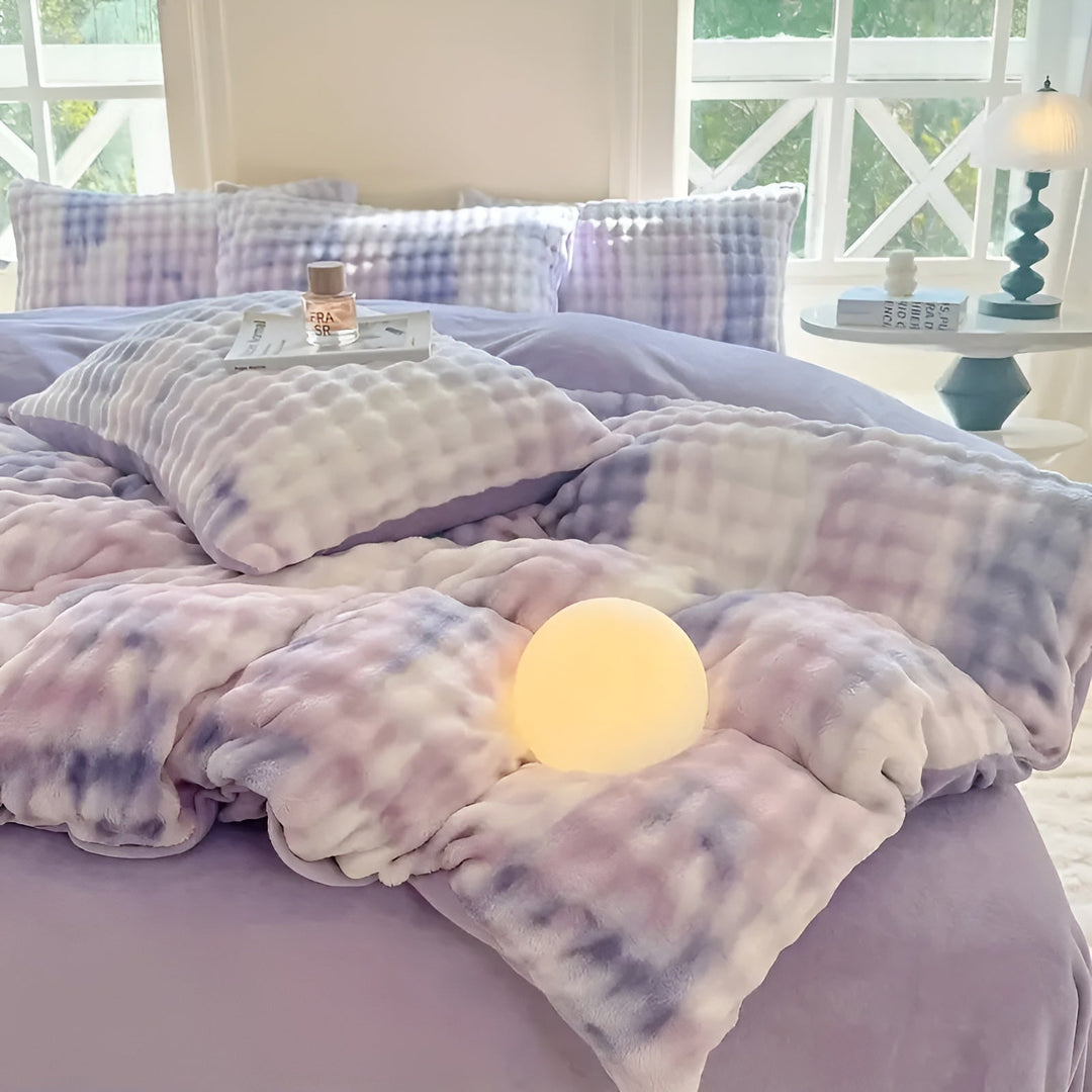 Cozy Plush Bedding Set – Warm and Soft for Autumn & Winter | ReversiStornfielde Design in Rabbit Fur & Milk Velvet | Stornfield