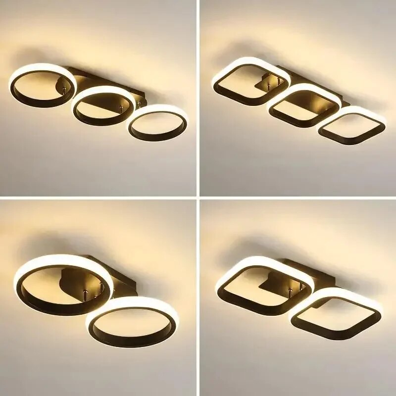 Modern LED Ring Chandelier – Minimalist Ceiling Light for Living Room and Dining Area | Stornfield