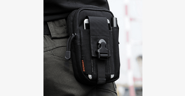 Stornfield | Military Waist Bag - Made of Nylon - Waterproof Design - Zipper Closure - Attach with Belt - Travel Gear - Outdoor - Available in 3 Colors