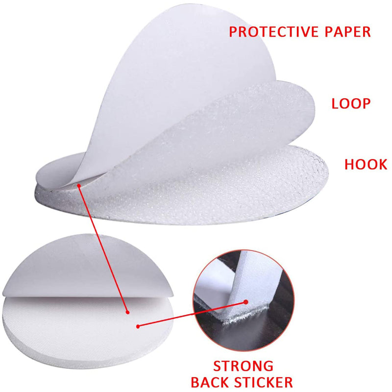 Double-sided Hook and Loop Dots Non-slip Fixing Sticker (5 Pairs / Set) | Stornfield