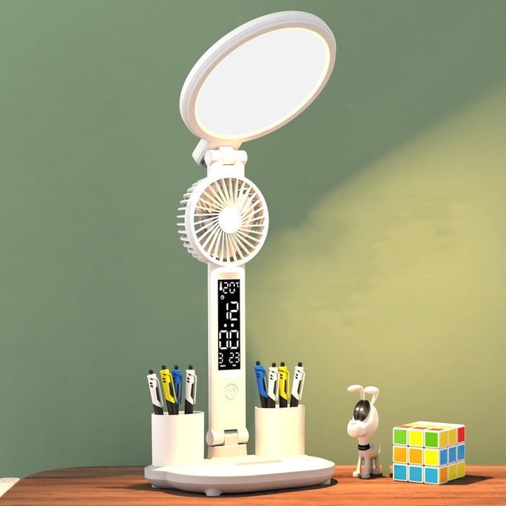 LED clock table lamp with USB. | Stornfield