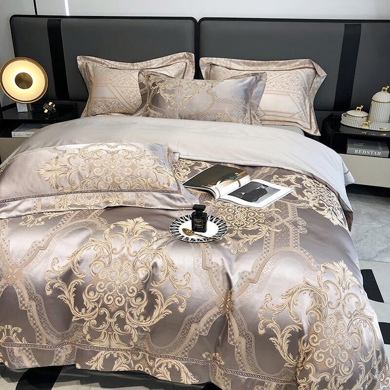 Damask Luxury Duvet Cover Set – 1000 TC Egyptian Cotton for Ultimate Comfort | Stornfield