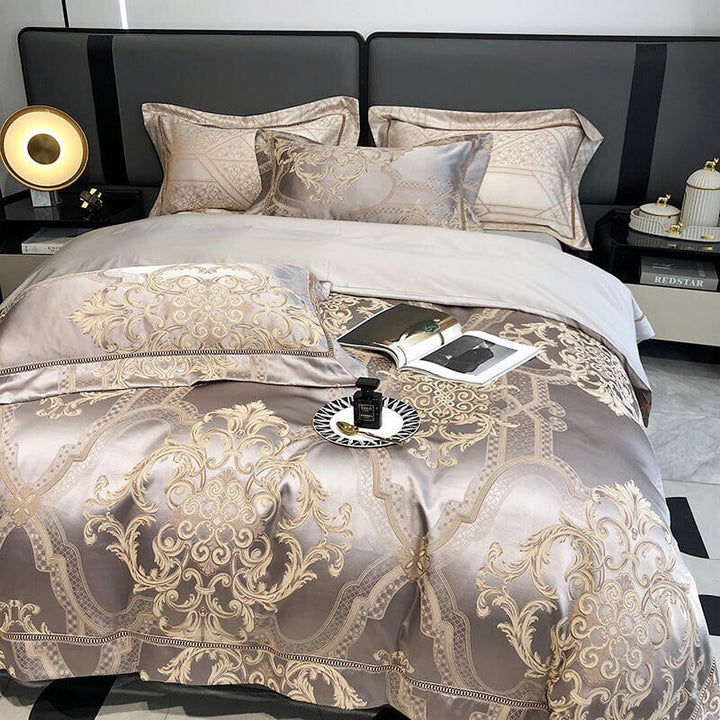 Damask Luxury Duvet Cover Set – 1000 TC Egyptian Cotton for Ultimate Comfort | Stornfield