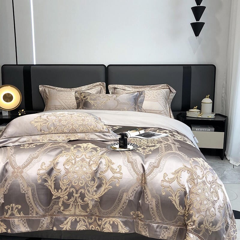 Damask Luxury Duvet Cover Set – 1000 TC Egyptian Cotton for Ultimate Comfort | Stornfield