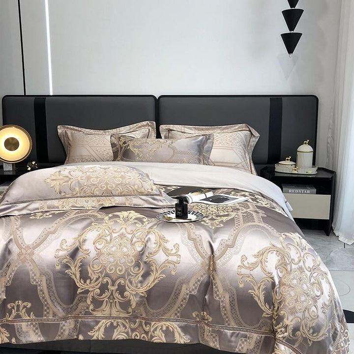 Damask Luxury Duvet Cover Set – 1000 TC Egyptian Cotton for Ultimate Comfort | Stornfield