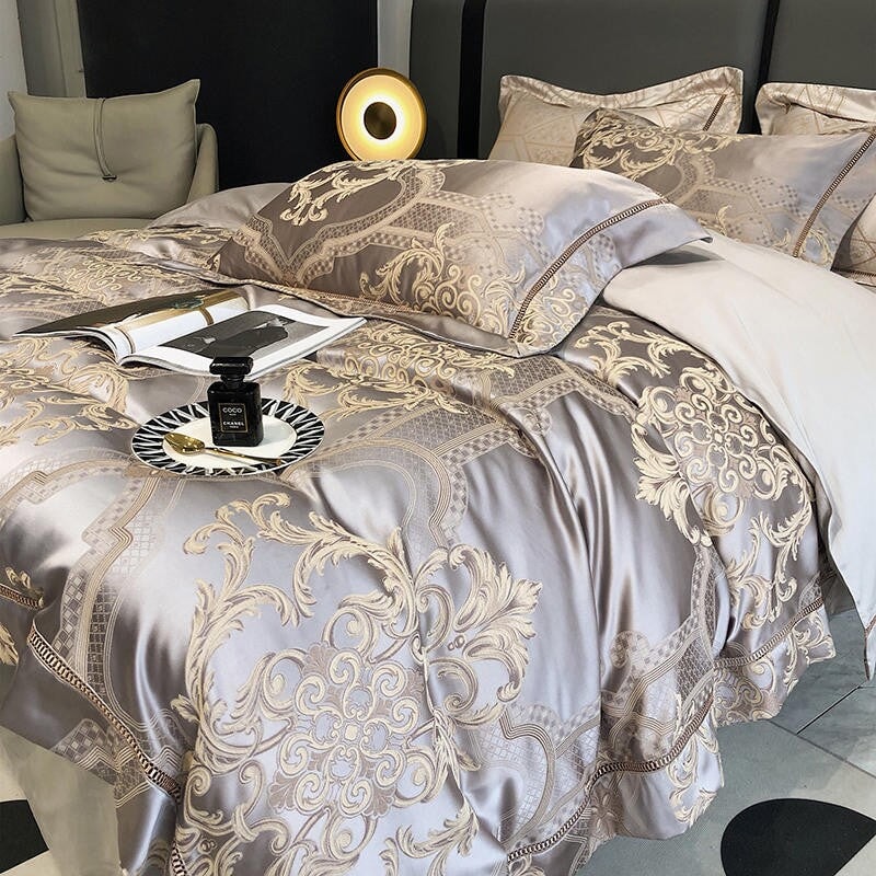 Damask Luxury Duvet Cover Set – 1000 TC Egyptian Cotton for Ultimate Comfort | Stornfield
