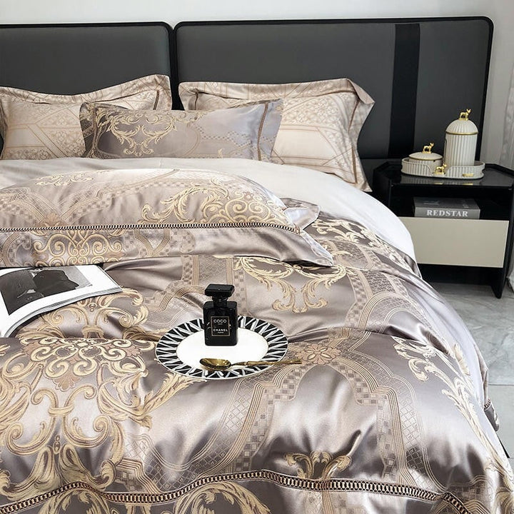 Damask Luxury Duvet Cover Set – 1000 TC Egyptian Cotton for Ultimate Comfort | Stornfield