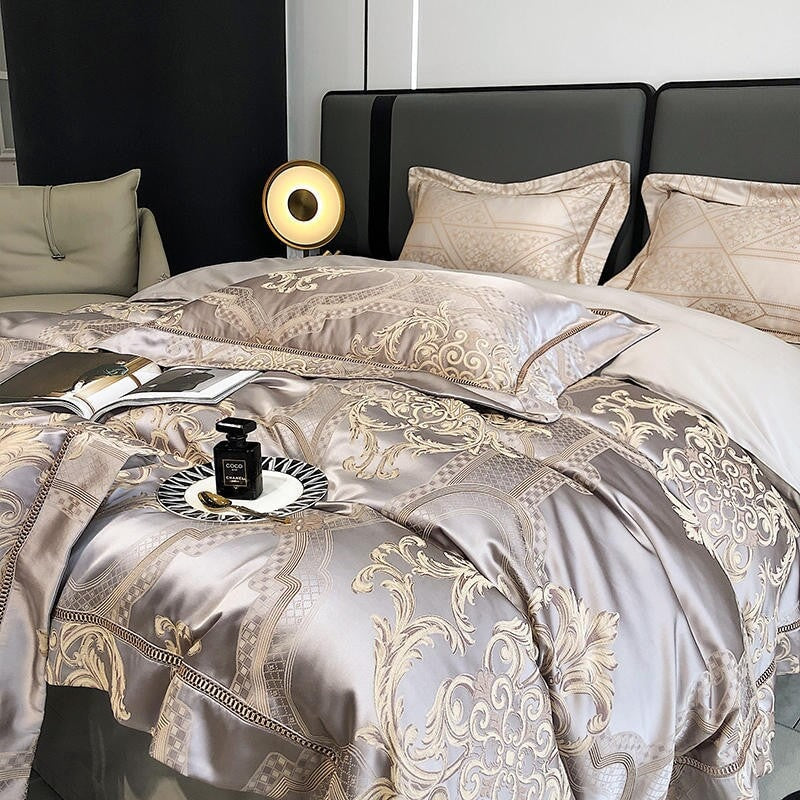Damask Luxury Duvet Cover Set – 1000 TC Egyptian Cotton for Ultimate Comfort | Stornfield