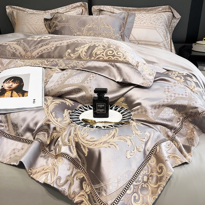 Damask Luxury Duvet Cover Set – 1000 TC Egyptian Cotton for Ultimate Comfort | Stornfield