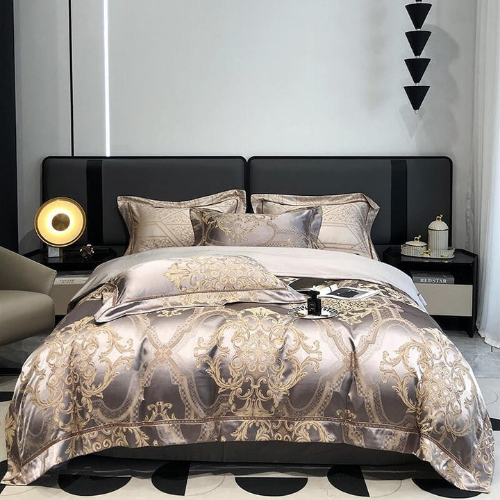 Damask Luxury Duvet Cover Set – 1000 TC Egyptian Cotton for Ultimate Comfort | Stornfield