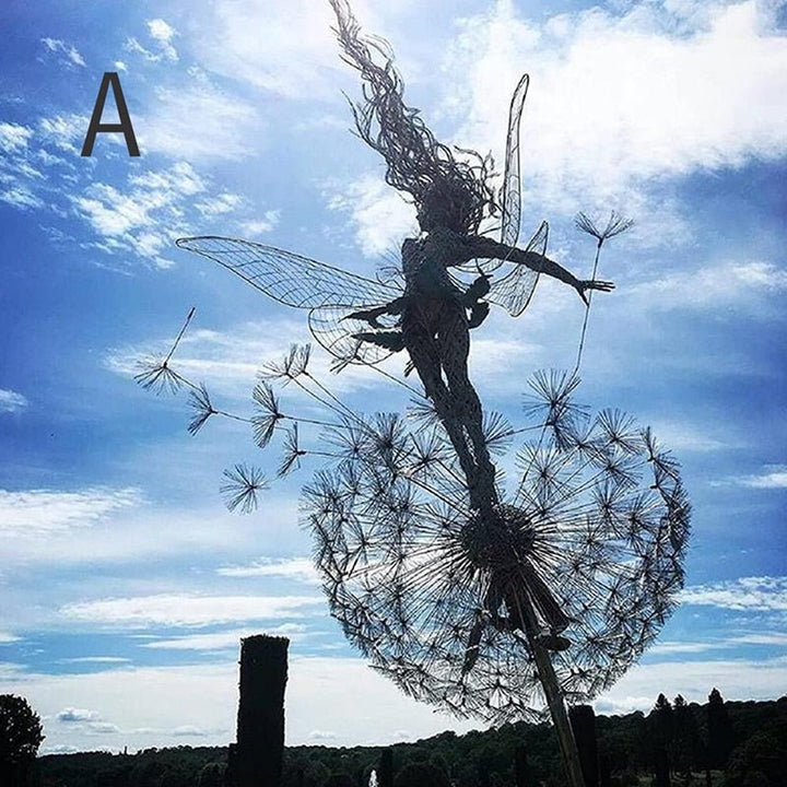 Stornfield | Dancing Fairy Statue Steel - FairyDancer™