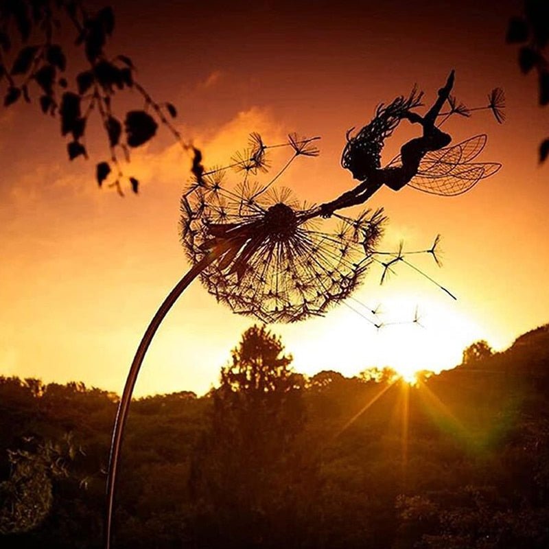 Stornfield | Dancing Fairy Statue Steel - FairyDancer™