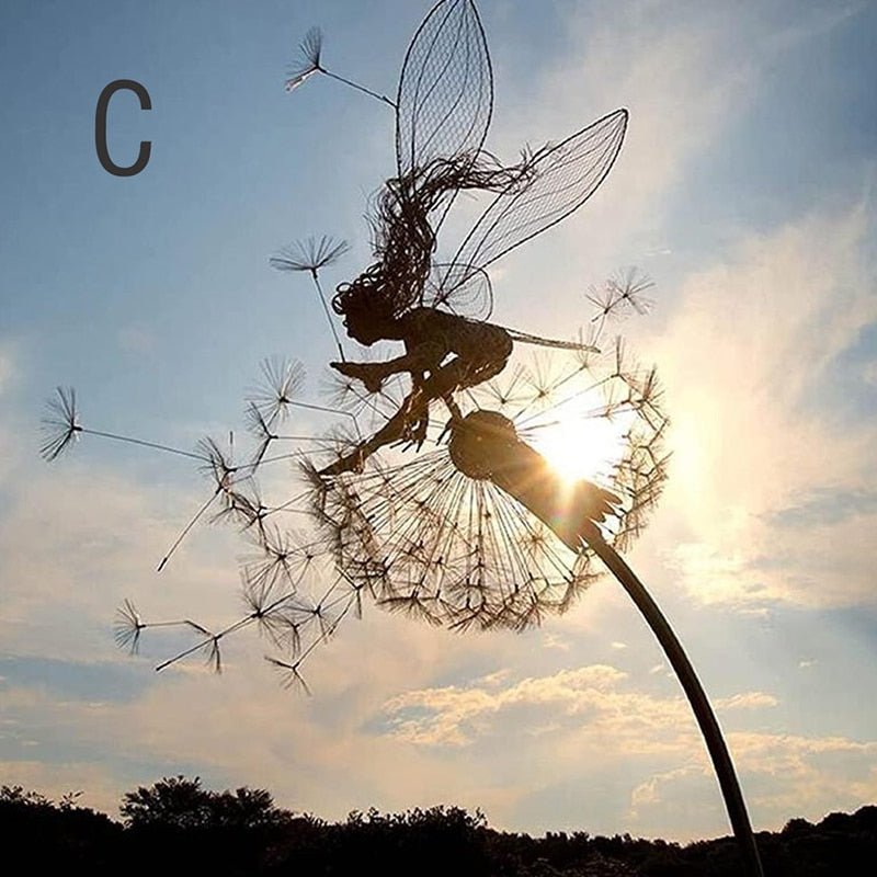 Stornfield | Dancing Fairy Statue Steel - FairyDancer™