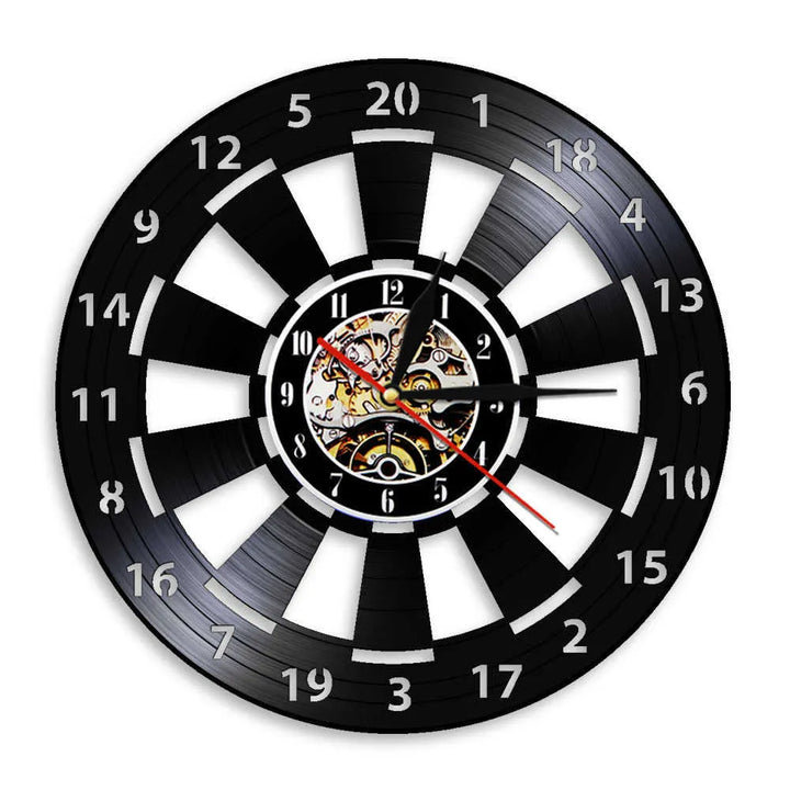 DartGlow Stornfield Vintage Dartboard Wall Clock