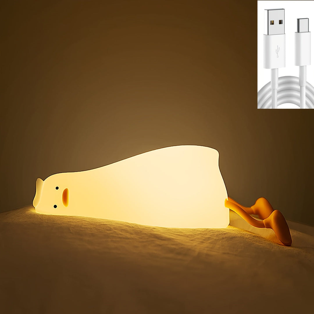 Stornfield | Sleeping Duck Lamp - Dimmable Rechargeable Silicone Night Light