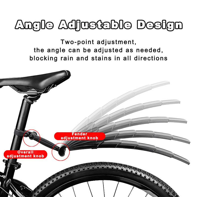 Bike mudguard set retractable adjustable | Stornfield