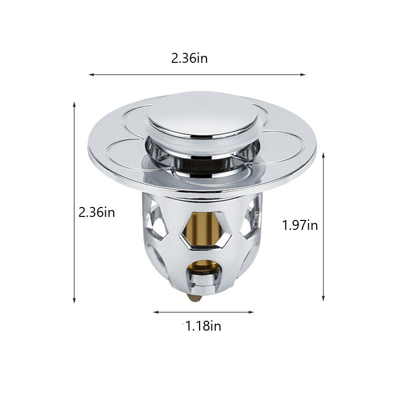 Press-Pop Sink Drain Stopper | Stornfield
