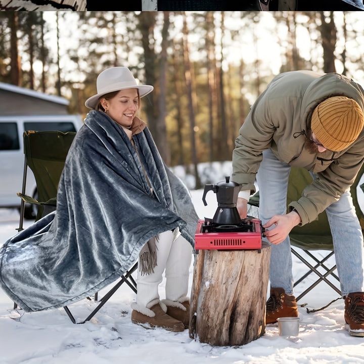 12V Heated Car Stornfieldanket - Soft Flannel Stornfieldanket with Overheat Protection for Car and Camping | Stornfield