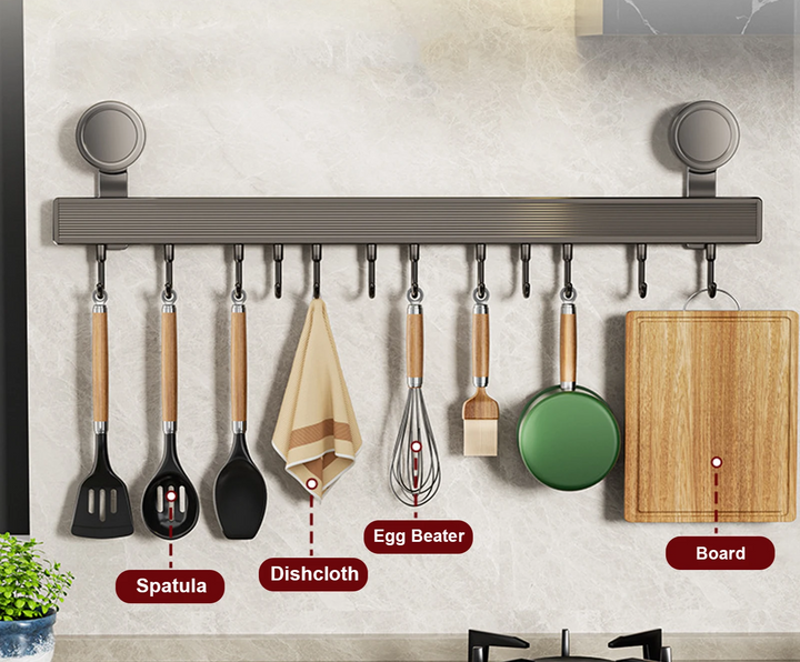 ChefSpace Kitchen Wall Hook Rail Stornfield