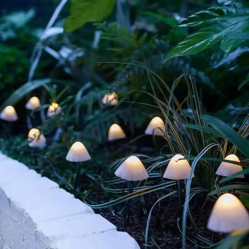 Enchanting mushroom solar outdoor lamps for magical garden lighting | Stornfield