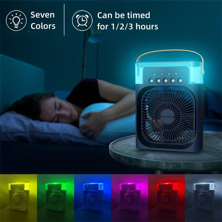 5A 2V Portable 600ml Spray Cooler Fan Desk USB Rechargeable Perfume Humidifier Air Conditioning A/C Cooling Fan 3 Wind Speeds | Stornfield
