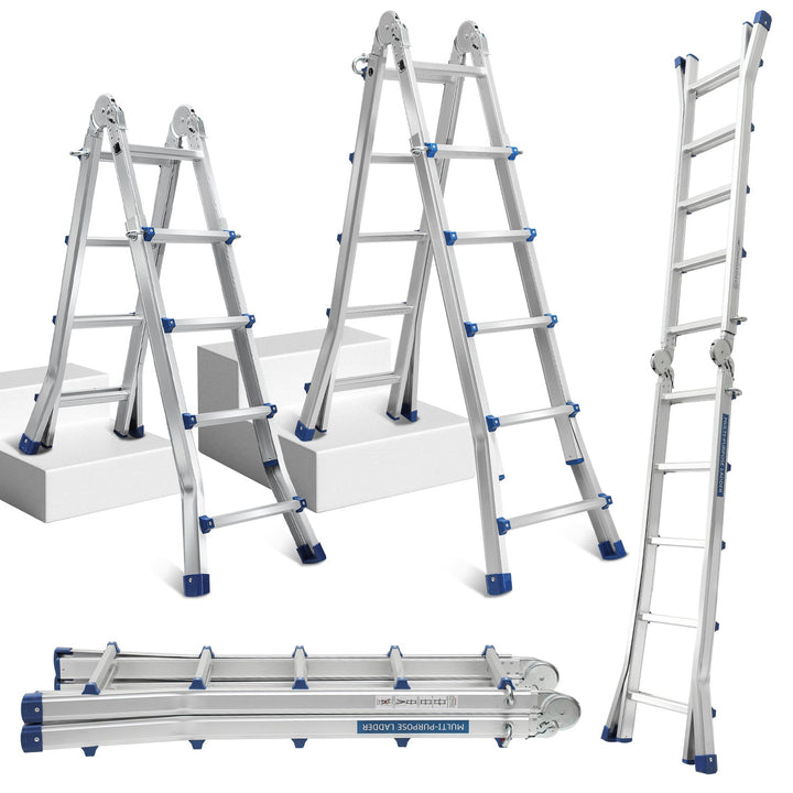Telescopic ladder Multifunctional ladder 3 in 1 Aluminum ladder | Stornfield