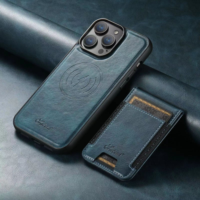 Stornfield | Shockproof PU Leather Phone Case with Card Holder for iPhone
