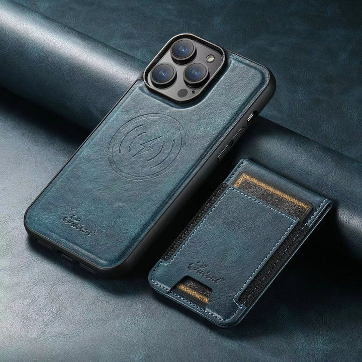 Stornfield | Shockproof PU Leather Phone Case with Card Holder for iPhone