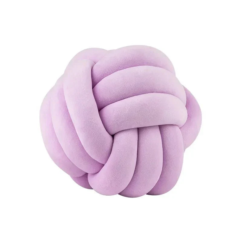 Stornfield | Decorative Knotted Suede Ball Throw Pillows