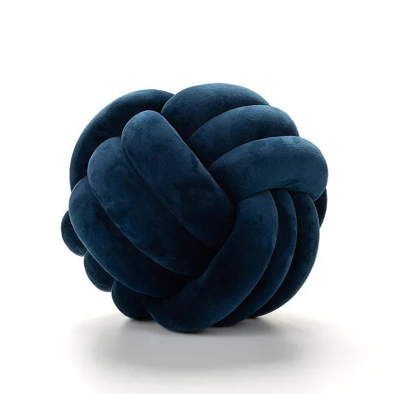 Stornfield | Decorative Knotted Suede Ball Throw Pillows