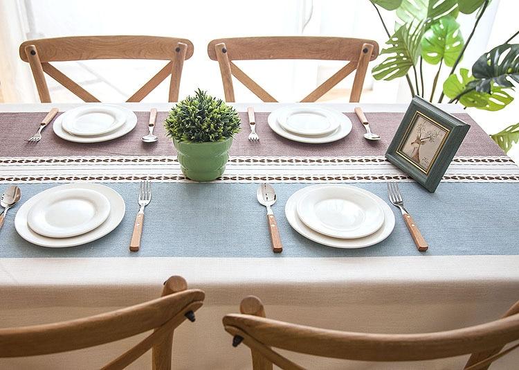 Decorative Linen Tablecloth With Tassel | Stornfield