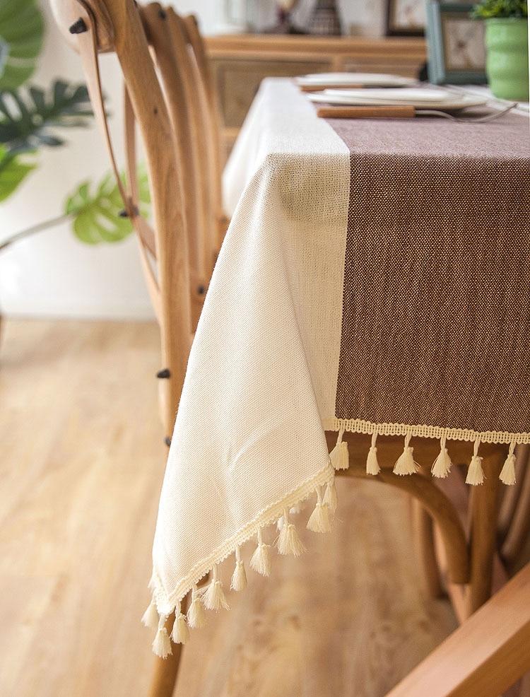 Decorative Linen Tablecloth With Tassel | Stornfield